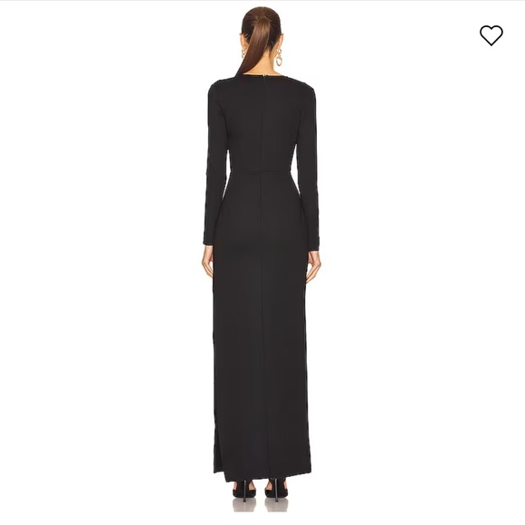 STAUD Black Long Sleeve Dress - Picture 3 of 4